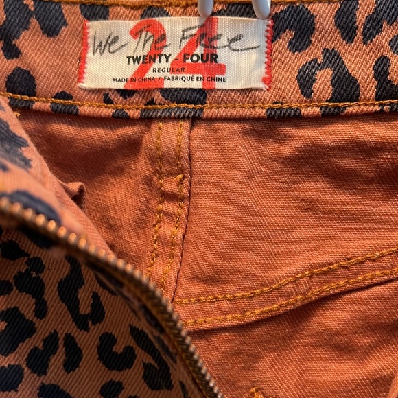 We The Free Animal Print Zip Front Mini Skirt - Picture 3 of 3